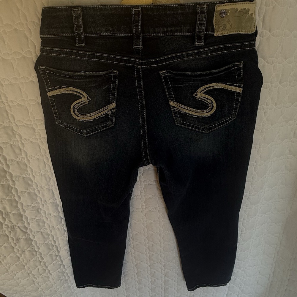 Silver Brand Jeans women's Suki W30 L22 1/2‎ Embroidered details - Picture 11 of 16